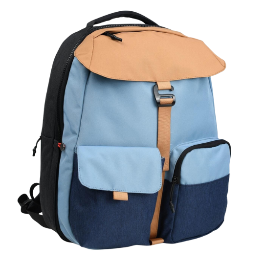 Sac à Dos Face Urbain Bleu Poss